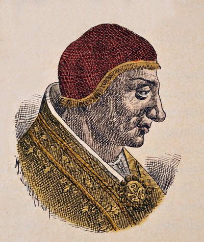 Ritratto di Papa Sergio II (844-847) da Italian School