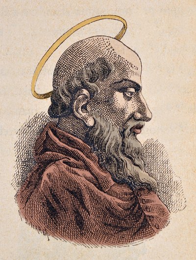 Ritratto di Papa Sisto I (115-125) da Italian School
