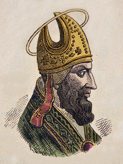 Ritratto di Papa Silvestro I (314-335) da Italian School