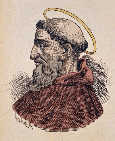 Ritratto di Papa Telesforo (125-136/138) da Italian School