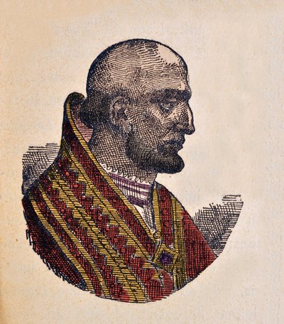 Ritratto di Papa Teodoro I (642-649) da Italian School