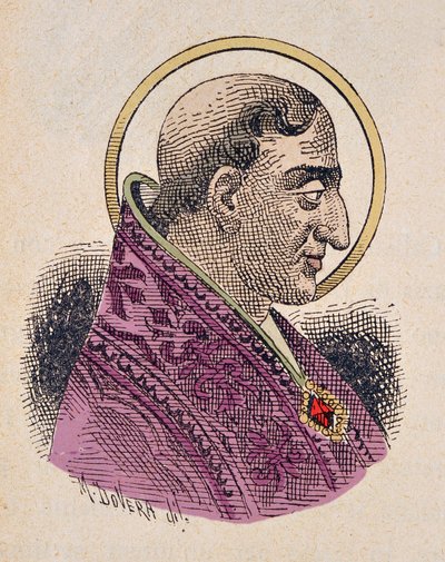 Ritratto di Papa Urbano I (222-230) da Italian School