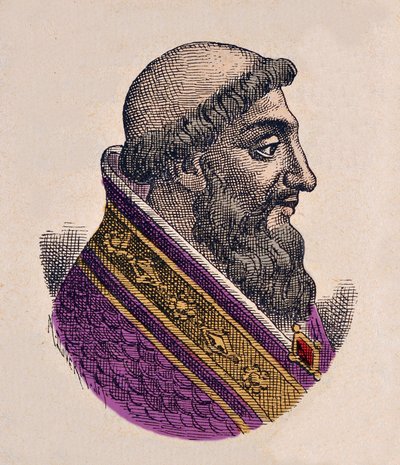 Ritratto di Papa Vittore II (1055-1057) da Italian School