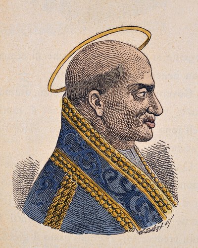 Ritratto di Papa Zefirino (199-217) da Italian School