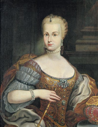 Ritratto della moglie di Pietro Leopoldo di Lorena, c.1750 da Italian School