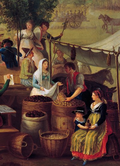 Venditore di patate e castagne da Italian School