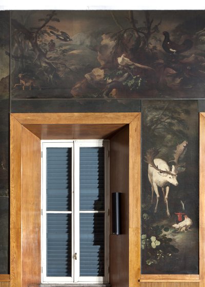 Renna, galli e altri animali, Mito di Orfeo da Italian School