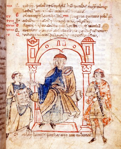 Rappresentazione della Contessa Matilde di Canossa (o Contessa Matilde di Toscana) (1046 - 1115). 
