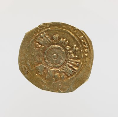 Rovescio del Tari di Amalfi con epigrafia pseudo-cufica (oro) da Italian School