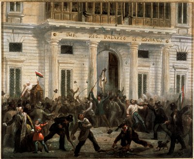Rivoluzioni del 1848, Cinque Giornate di Milano: gli insorti prendono il Palazzo del Governo il 18 marzo da Italian School
