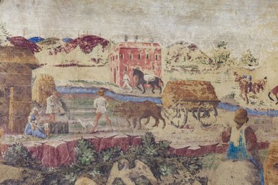 Vita fluviale e campestre, Scene di vita della corte di Borso d