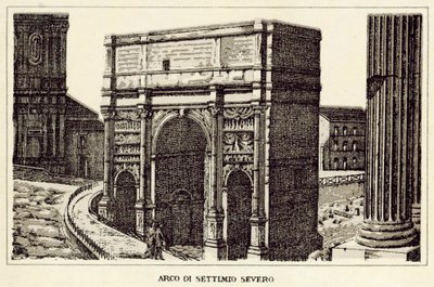 Roma: Arco di Settimio Severo da Italian School