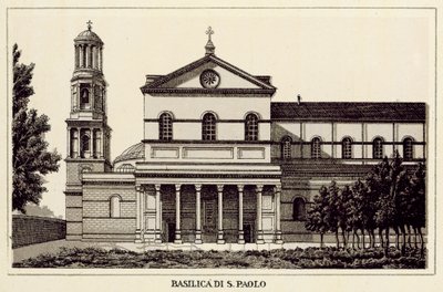 Roma: Basilica di San Paolo da Italian School