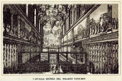 Roma: Cappella Sistina nel Palazzo Vaticano da Italian School