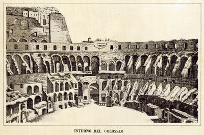 Roma: Interno del Colosseo da Italian School