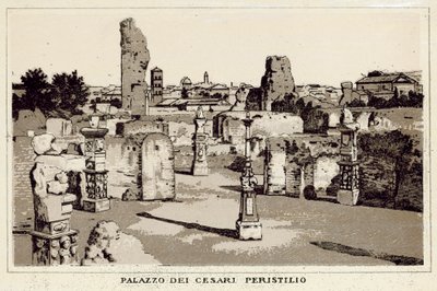 Roma: Palazzo dei Cesari, Peristilio da Italian School