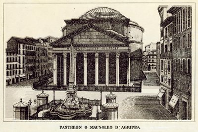 Roma: Pantheon o Mausoleo di Agrippa da Italian School
