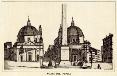 Roma: Piazza del Popolo da Italian School