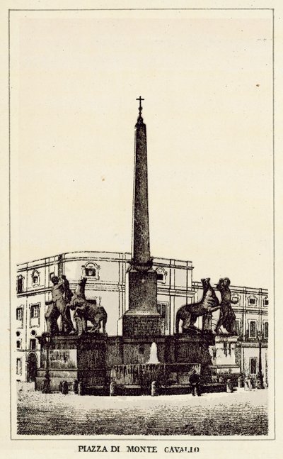 Roma: Piazza di Monte Cavallo da Italian School