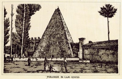 Roma: Piramide di Caio Cestio da Italian School