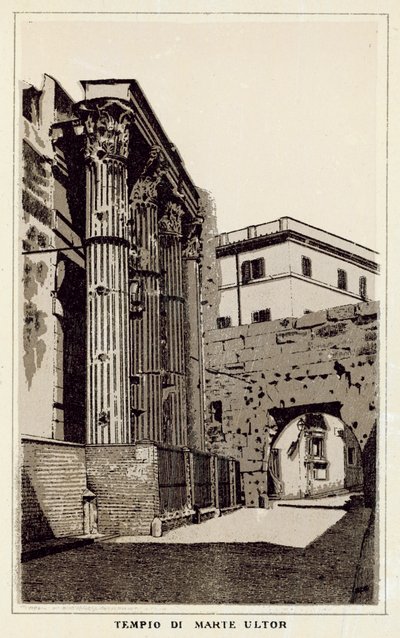 Roma: Tempio di Marte Ultore da Italian School