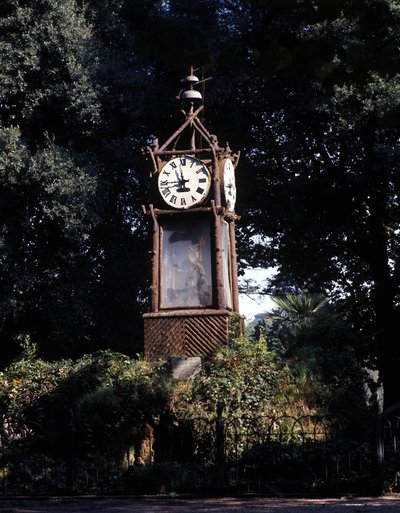 Roma, orologio ad acqua del Pincio (Villa Borghese) costruito nel 1867. Realizzato dal domenicano Giambattista Embriaco. da Italian School