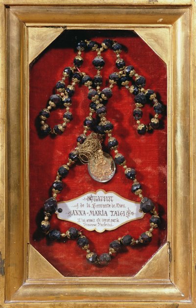 Rosario donato ad Anna-Maria Taigi dalla Principessa Barberini da Italian School