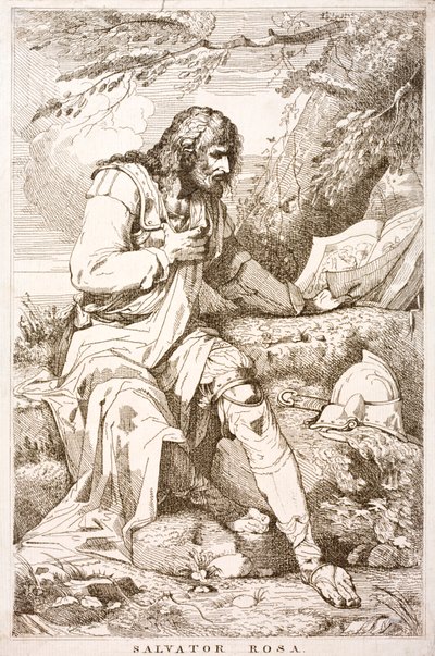 Salvator Rosa, pittore, poeta e incisore barocco italiano da Italian School