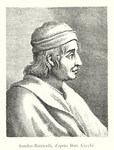 Sandro Botticelli, secondo Batt Cecchi (incisione) da Italian School