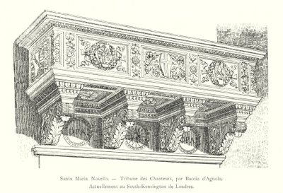 Santa Maria Novella, Tribuna dei Cantori, di Baccio d