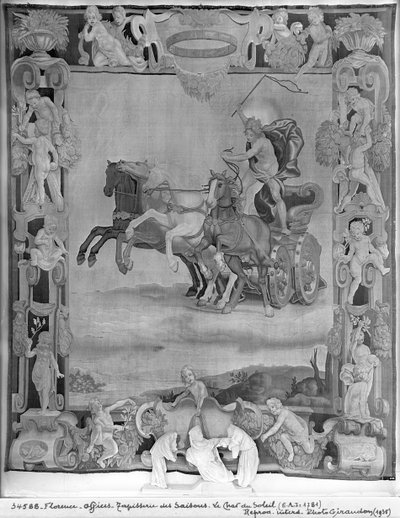 Arazzo delle Stagioni, Apollo che guida il Carro del Sole, c.1642 da Italian School