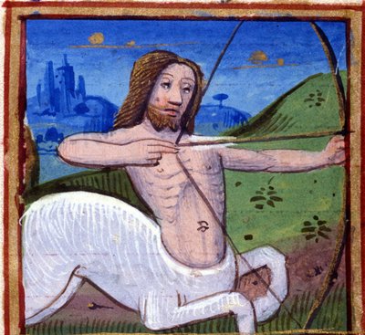 Segno del Sagittario. Oroscopo italiano, metà del XV secolo da Italian School