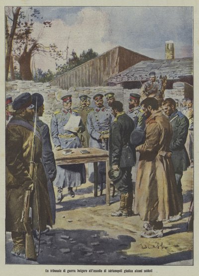 Soldati giudicati da un tribunale militare bulgaro durante l