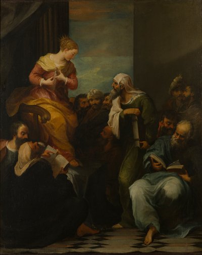 Santa Caterina disputa con i giudici da Italian School