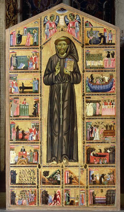 San Francesco e scene della sua vita, Cappella Bardi (tempera su pannello) da Italian School