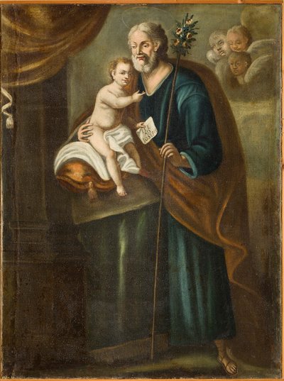 San Giuseppe, prima metà del XVIII secolo (olio su tela) da Italian School
