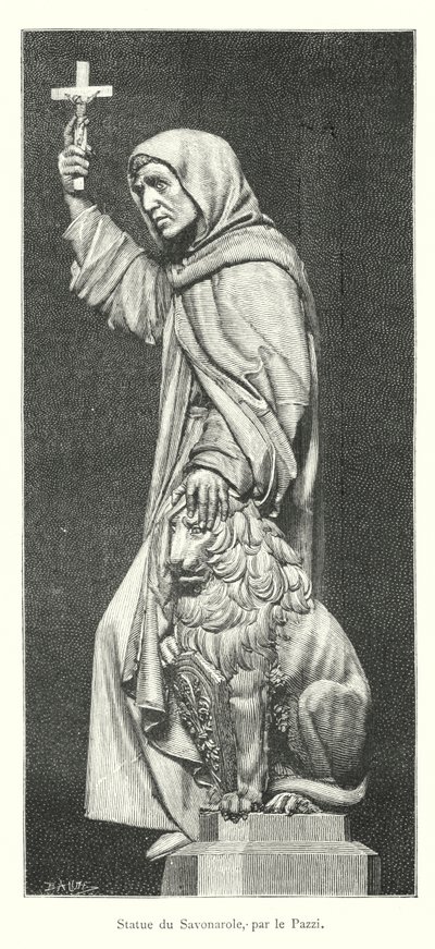 Statua di Savonarola, di Pazzi da Italian School