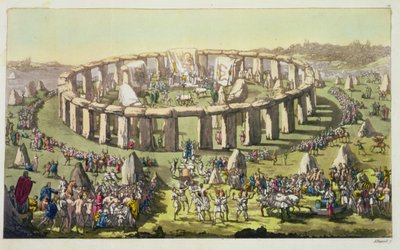 Stonehenge, o un tempio circolare dei druidi, tavola 19 da La storia delle nazioni da Italian School