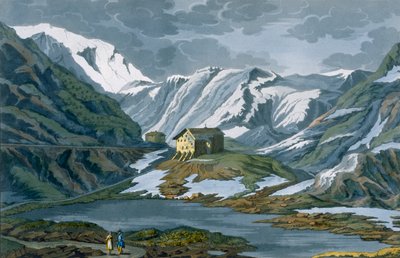 Svizzera: Ospizio di San Bernardo nelle Alpi, da Costume dei Romani, Svizzeri.. da Italian School
