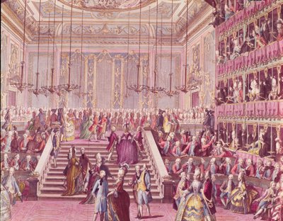 Il ballo al Teatro San Benoit a Venezia il 22 gennaio 1782, fine XVIII secolo da Italian School