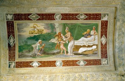 La nascita di Memnone, affresco sul soffitto nella loggia dell