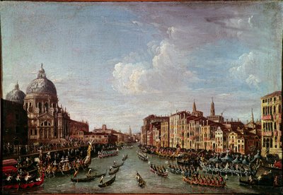 Il Bucintoro a San Nicolò a Venezia. Probabilmente il Doge Alvise IV Mocenigo (1763-1778) durante le celebrazioni dell