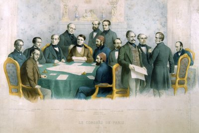 Il Congresso di Parigi, marzo 1856, illustrazione da La Storia d