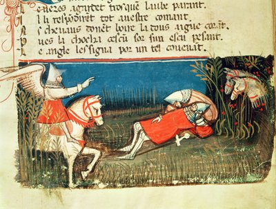 La morte di Rolando, da un codice veneziano da Italian School