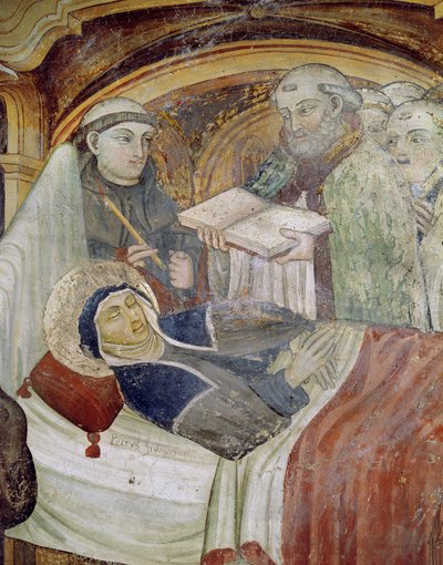La morte di Santa Scolastica da Italian School