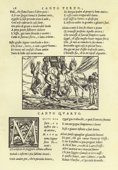 La caduta di Fetonte da Italian School