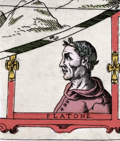 Il filosofo greco Platone (428-348 a.C.) (dettaglio) da Italian School