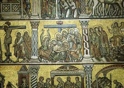 Il compianto (dettaglio), fine XIII secolo (mosaico) da Italian School