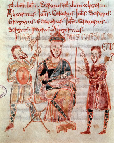 Il principe longobardo di Napoli Giovanni (ca. 981). Miniatura dal 