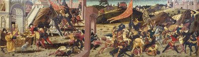 Cassone Morelli raffigurante i Galli sconfitti da Marco Furio Camillo da Italian School